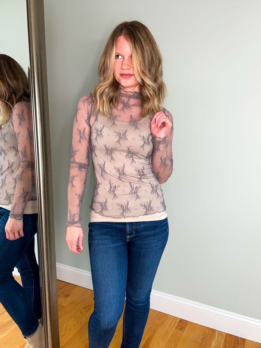 Luxe Floral Lace Layering Top