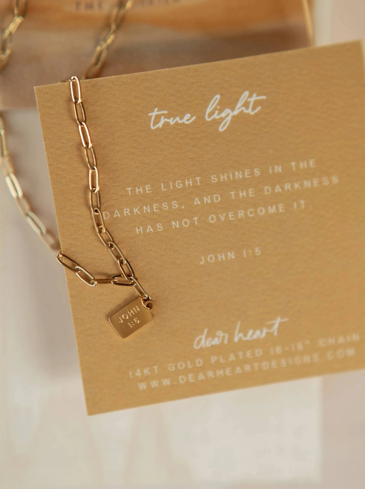 True Light Necklace | Dear Heart Jewelry | Christian Necklace