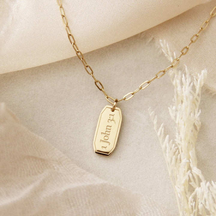 Gold Daughter Pendant Necklace | Christian Necklace