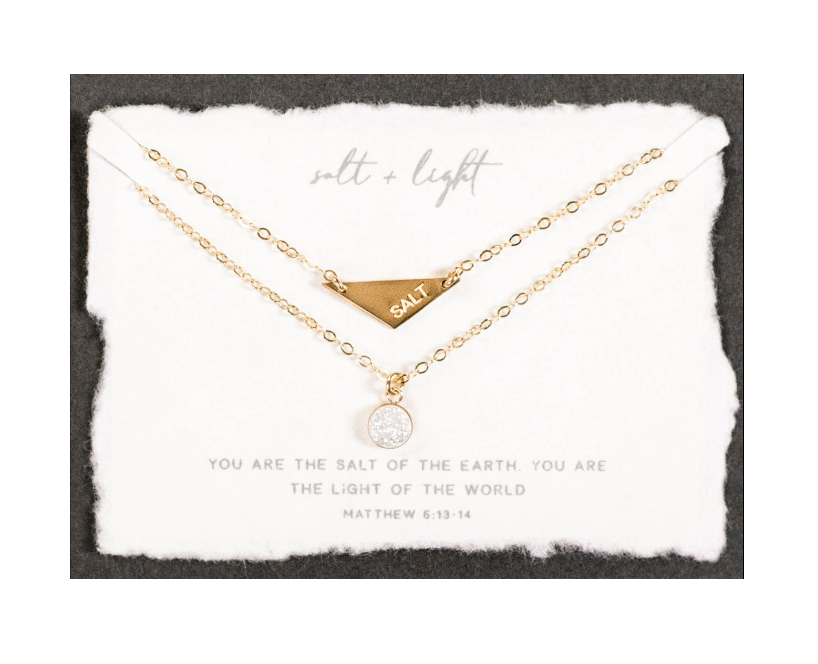 Salt and Light Necklace | Dear Heart Jewelry | Christian Necklace