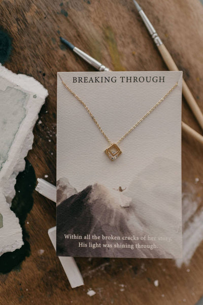 Breaking Through Necklace | Dear Heart Jewelry | Christian Necklace