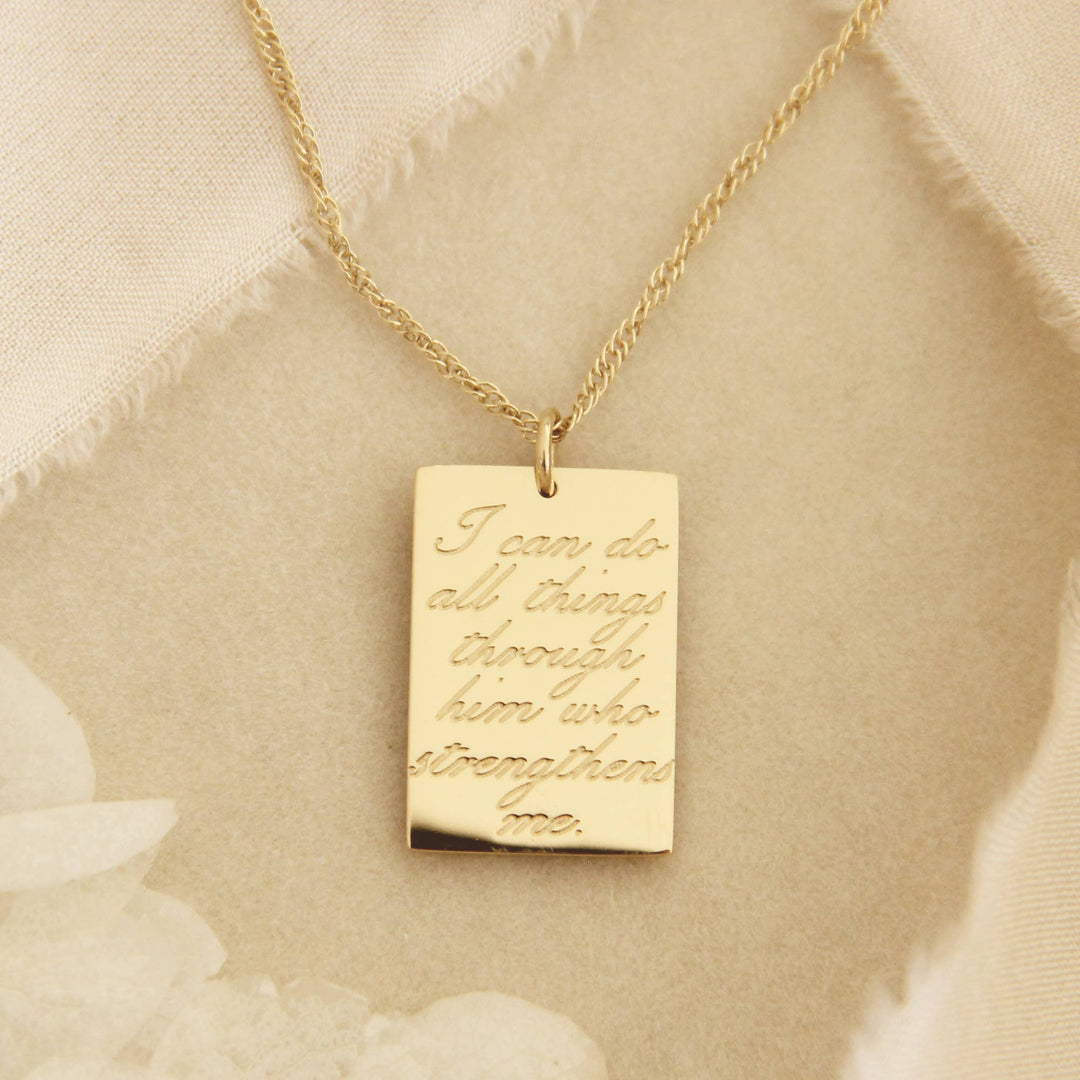I Can Do All Things Philippians 4:13 Necklace