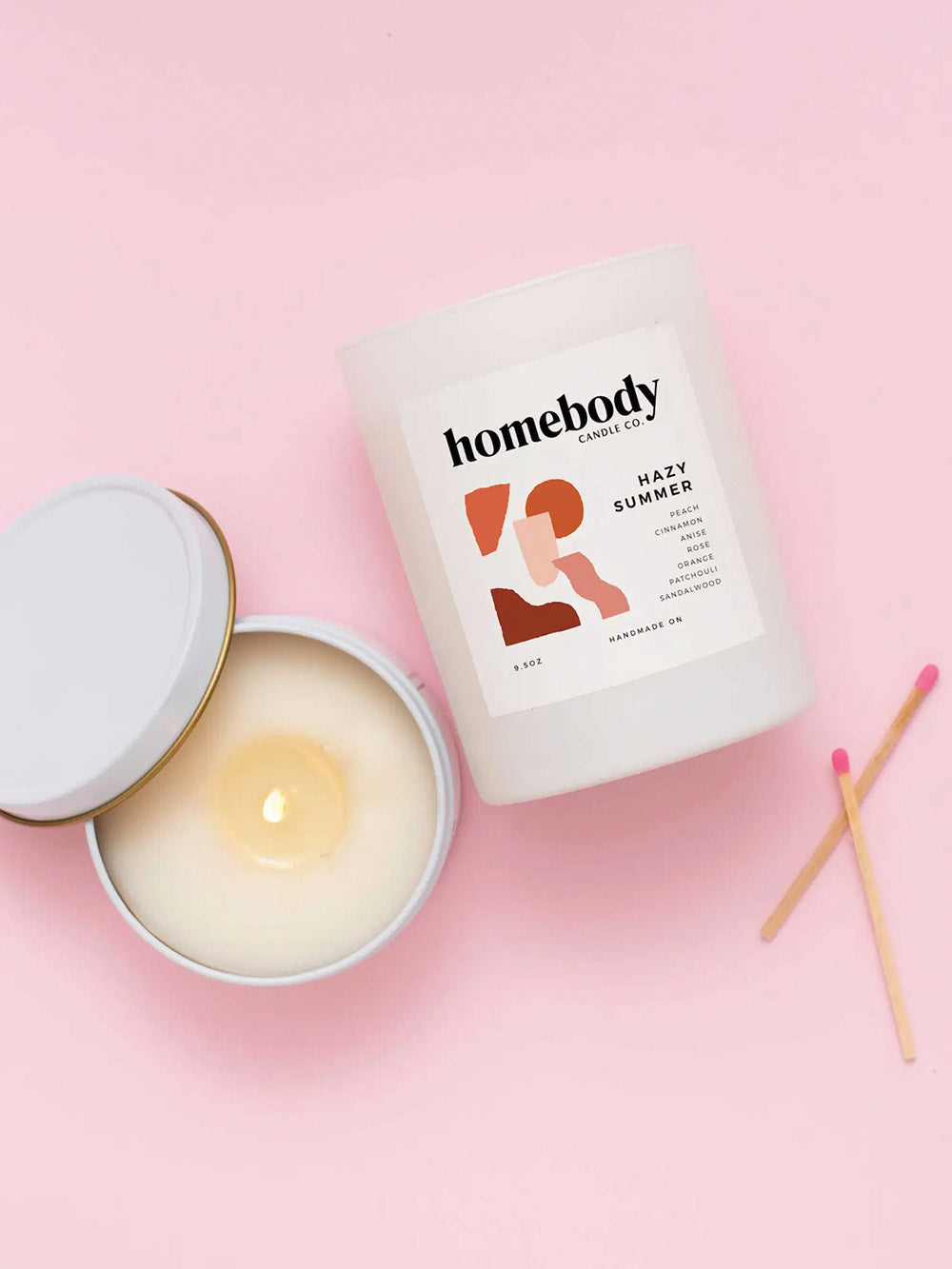 Burn and Bloom Candle | Homebody Candle Co | Hazy Summer