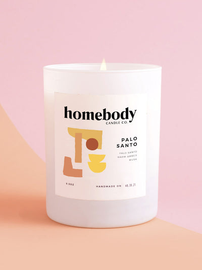 Homebody Candle Co | Burn and Bloom Candle with Wildflower Seeds | Palo Santo