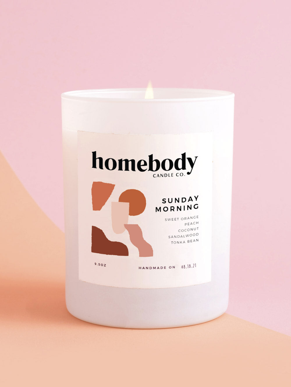 Wildflower Infused Candle | Burn and Bloom Candle | Homebody Candle Co | Sunday Morning