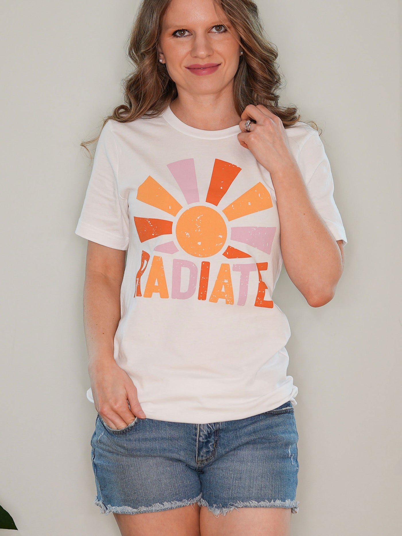 Radiate Christian T-shirt with Sunburst Graphic