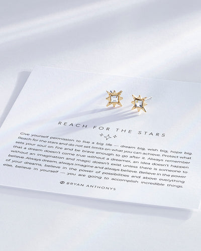 Bryan Anthonys Reach For the Stars Earrings - Gold Star Studs