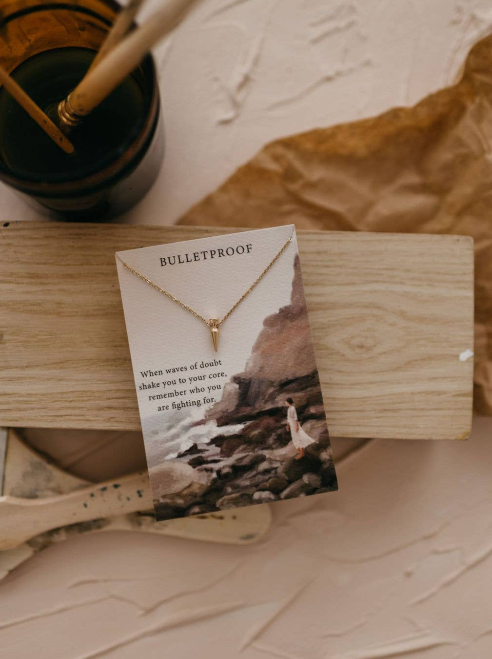 Bulletproof Necklace | Dear Heart Jewelry | Christian Necklace