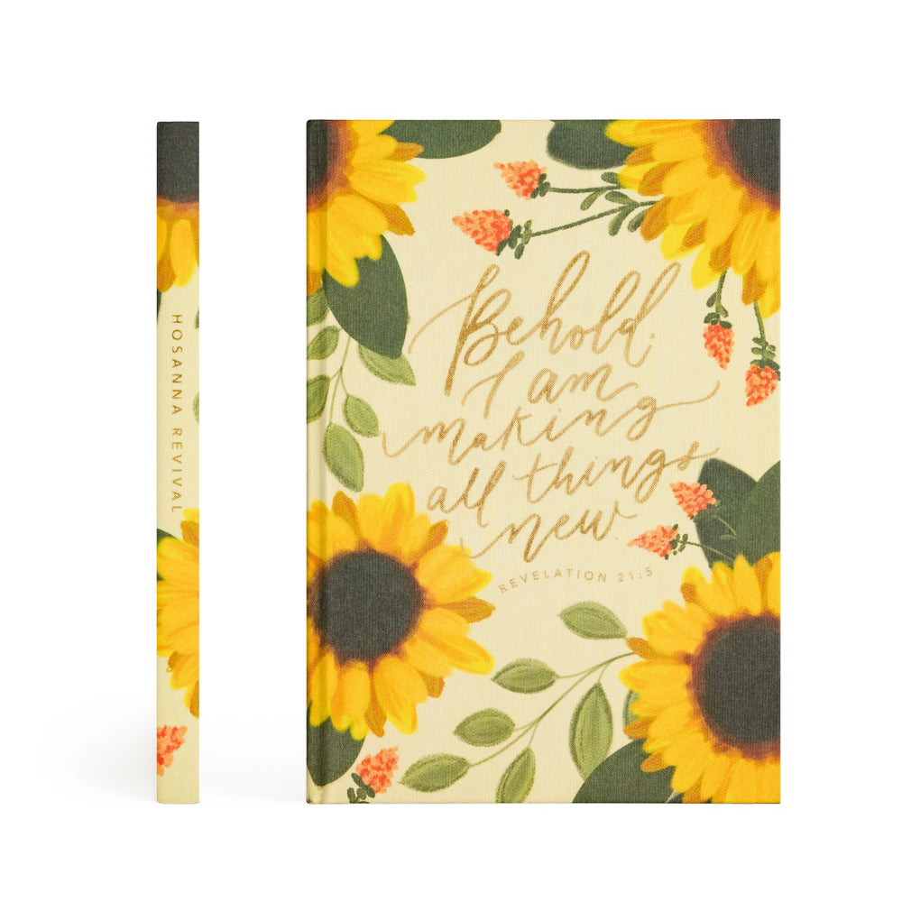 Hosanna Revival Christian Journal - Savannah Sunflower Theme Cover and Spine